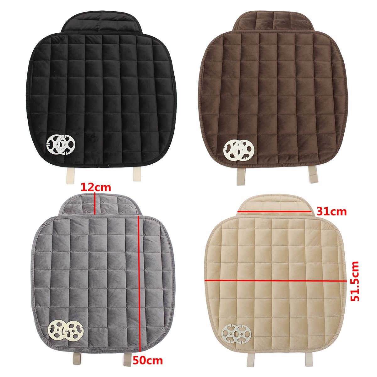 Universal Square Sponge Front Row Car Seat Cover Small Mat Auto Chair Cushion