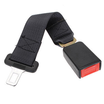 1 PC Black Car Seat Belt Extension Extender Safety Buckle Receiver