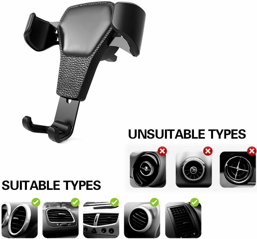 Universal Car Mount Holder Stand Air Vent Cradle For Mobile Cell Phone Gravity Car Mount Air Vent Phone Holder