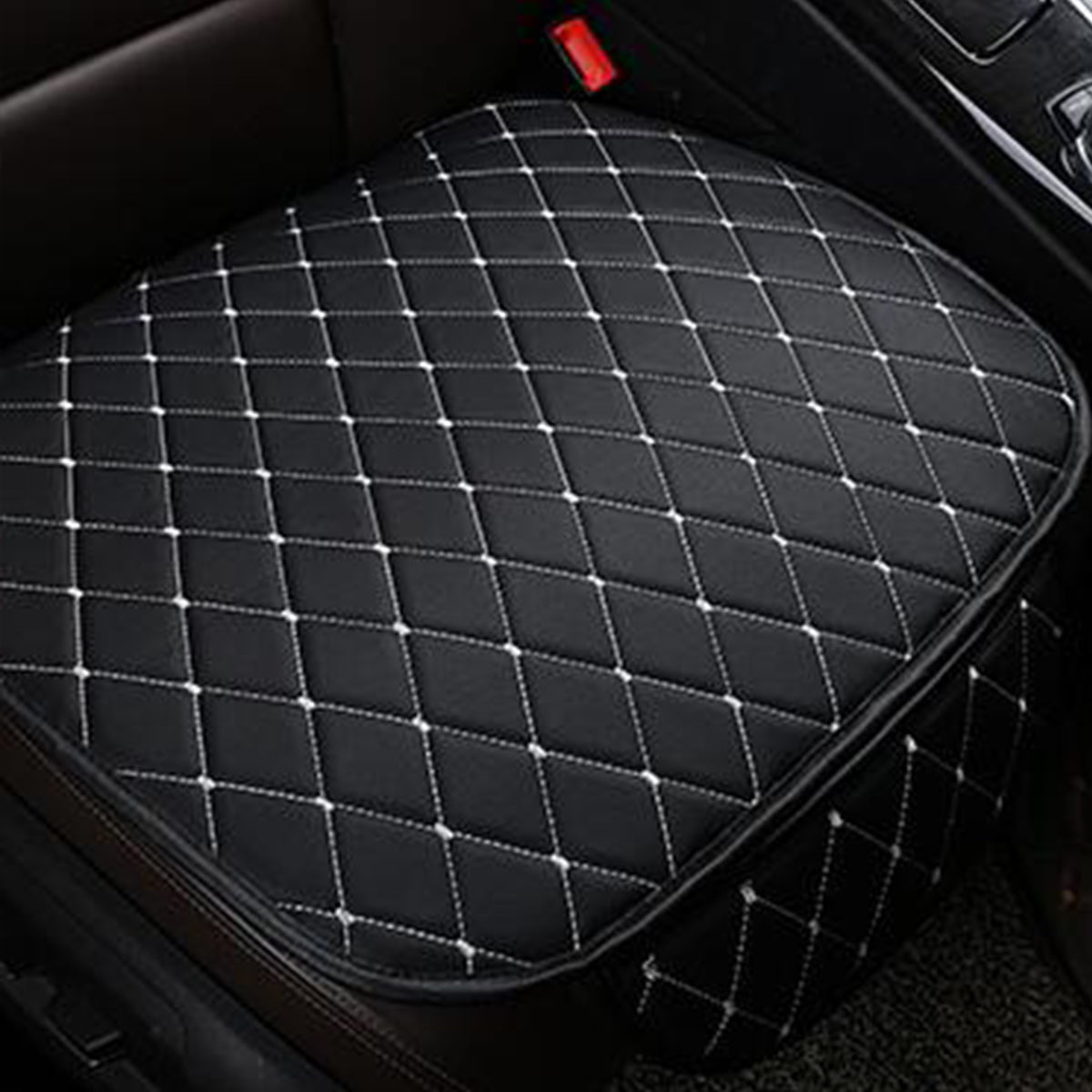 3Pcs Car Seat Cover Universal PU Leather Protector Cushion Front Rear