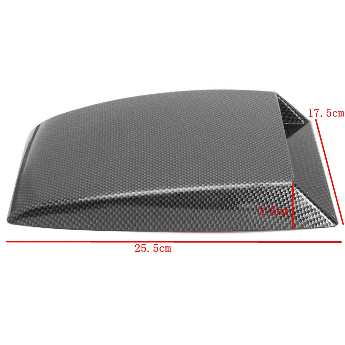 Carbon Fiber Board Pattern Car Decorative Air Flow Intake Scoop Bonnet Vent Cover Hood