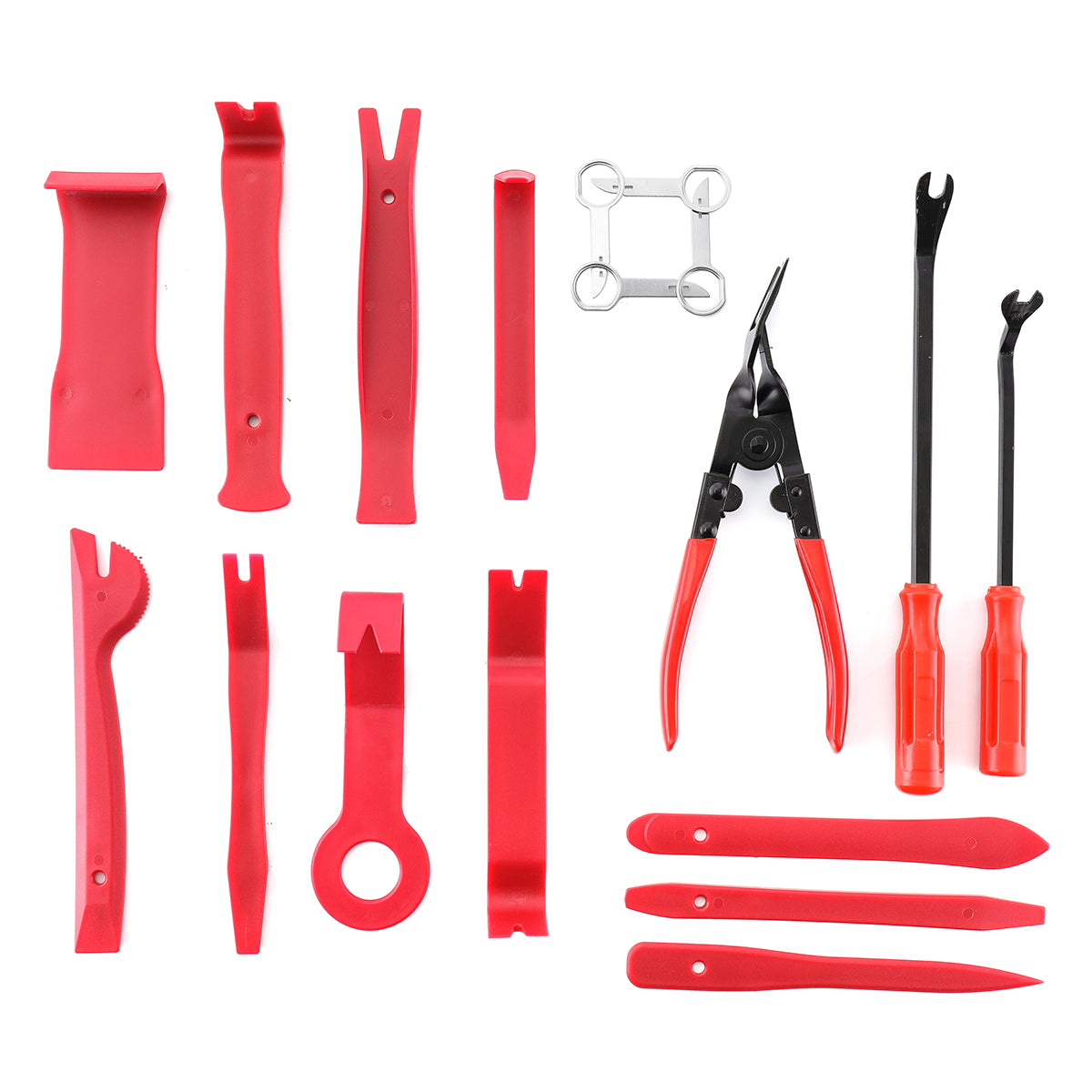 18pcs Car Stereo Panel Removal Tools Kit Nylon for Car Panel Dash Audio Radio Removal Installer and Repair Pry Tool Kits