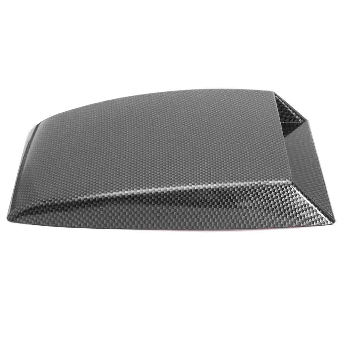 Carbon Fiber Board Pattern Car Decorative Air Flow Intake Scoop Bonnet Vent Cover Hood