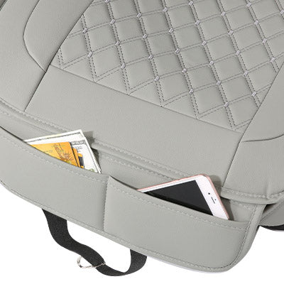 Deluxe PU Leather Car Seat Cover Front Cushion Mat Protector Universal Anti-slip