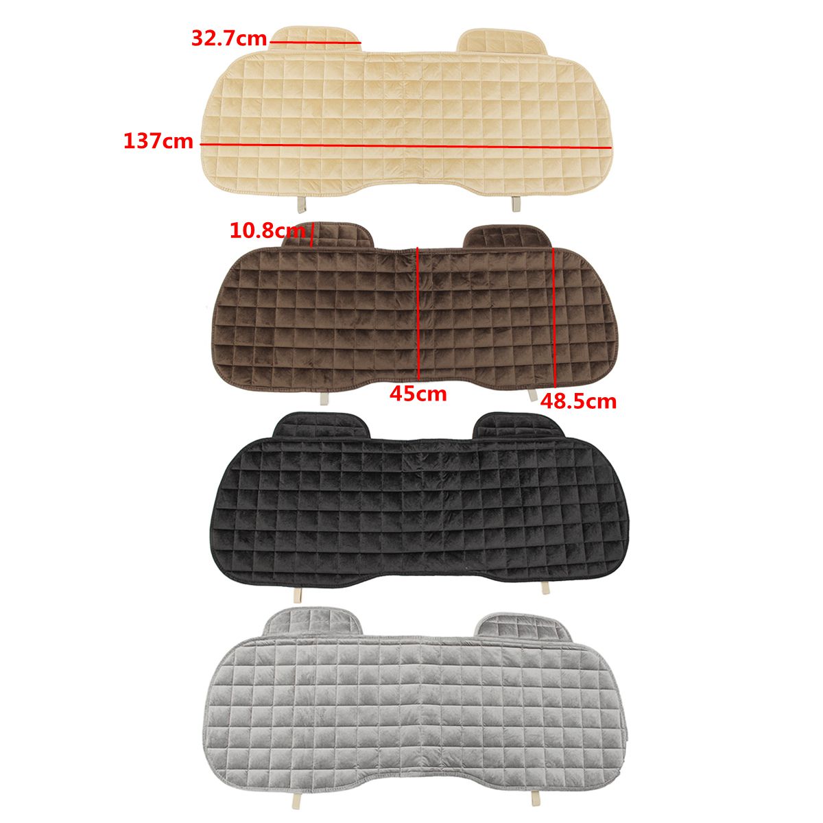 Universal Square Sponge Rear Back Row Car Seat Cover Protector Mat Auto Chair Cushion