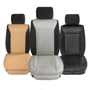 Deluxe PU Leather Car Seat Cover Front Cushion Mat Protector Universal Anti-slip